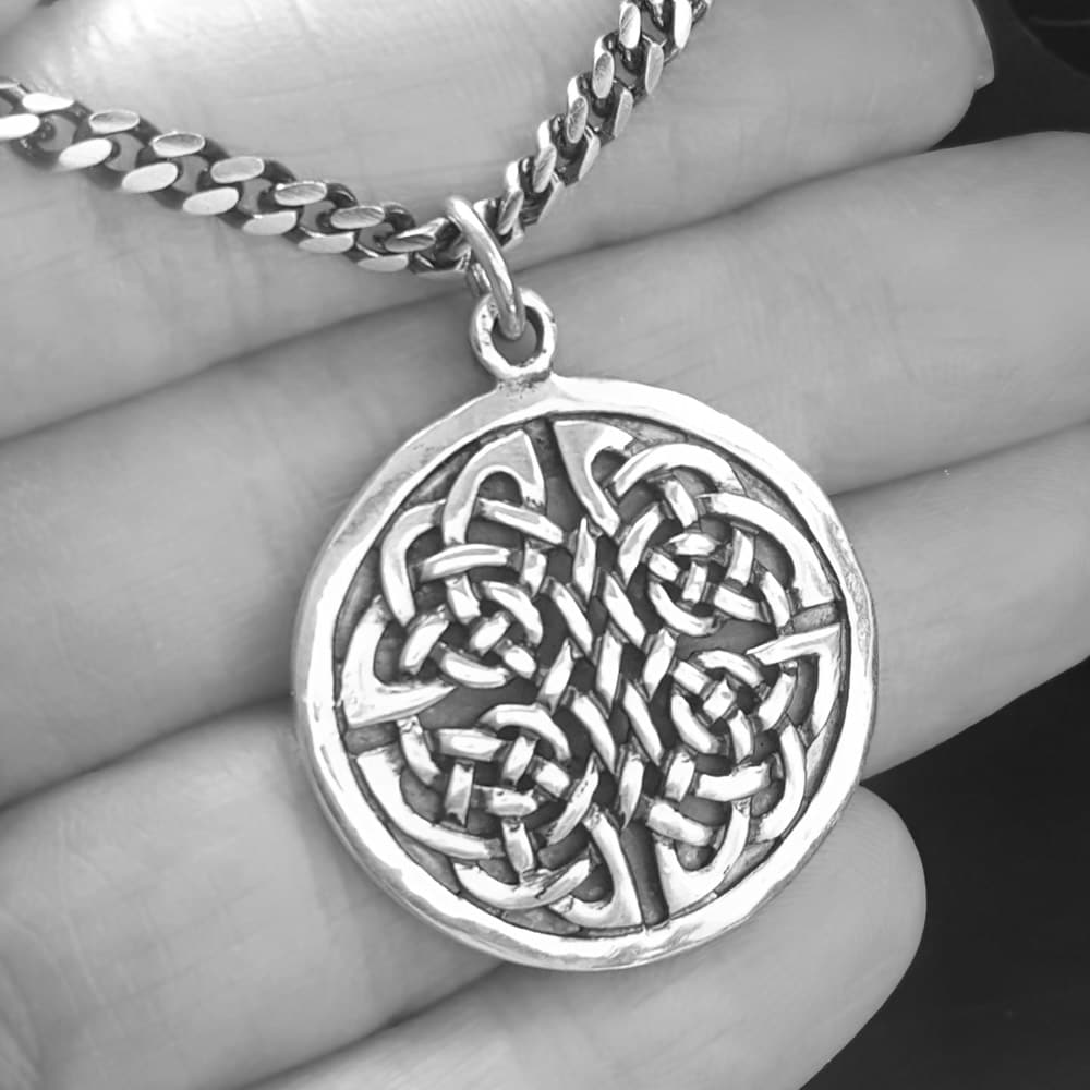 WHIRLPOOL Celtic Men's Necklace Medallion Pendant by Keith Jack